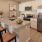 kitchen with island and seating