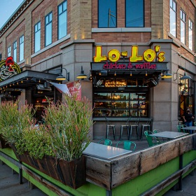The Carson outdoor retail and restaurant space